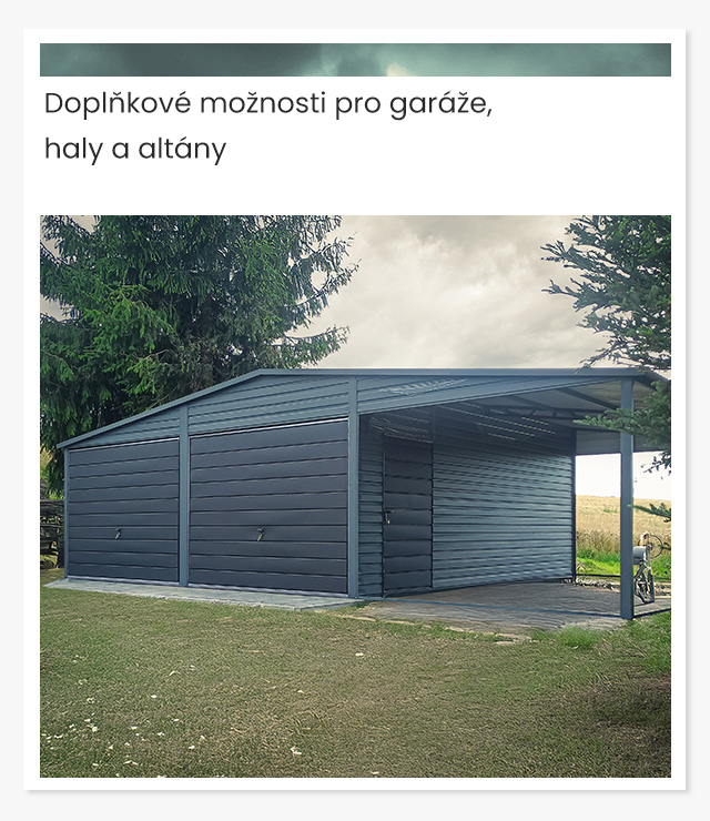 Opcje dodatkowe do garaży, hal i altan